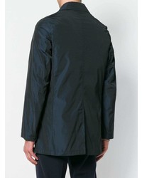 Темно-синее длинное пальто от Sealup