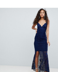 Темно-синее кружевное вечернее платье от Asos Tall