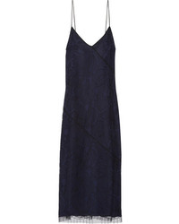 Темно-синее кружевное платье от Jason Wu