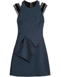 Темно-синее кружевное платье от Roland Mouret