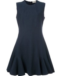 Темно-синее льняное платье от Lanvin