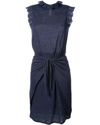 Темно-синее льняное платье от Rebecca Taylor