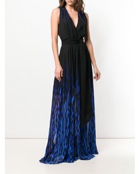 Темно-синее омбре вечернее платье от Just Cavalli