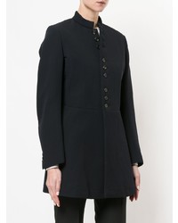 Женское темно-синее пальто в вертикальную полоску от Comme Des Garçons Vintage
