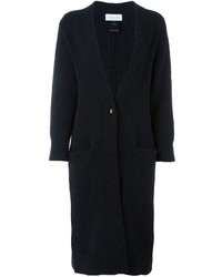 Женское темно-синее пальто из мохера от Christian Wijnants