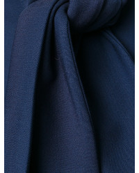 Темно-синее пальто-накидка от MSGM