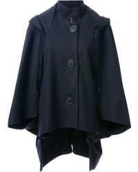 Темно-синее пальто-накидка от Vivienne Westwood
