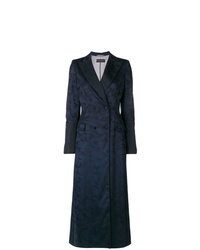 Женское темно-синее пальто с камуфляжным принтом от Talbot Runhof