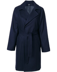 Женское темно-синее пальто от A.P.C.