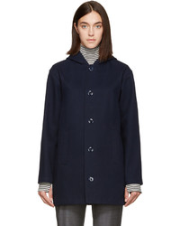 Женское темно-синее пальто от A.P.C.