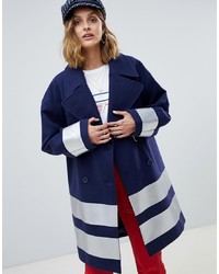 Женское темно-синее пальто от ASOS DESIGN