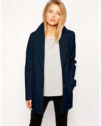 Женское темно-синее пальто от Asos