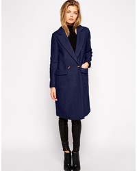Женское темно-синее пальто от Asos