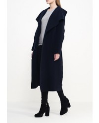 Женское темно-синее пальто от Aurora Firenze