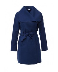 Женское темно-синее пальто от Aurora Firenze