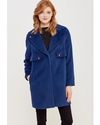 Женское темно-синее пальто от Azell'Ricca