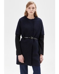 Женское темно-синее пальто от Base Forms