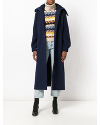 Женское темно-синее пальто от Chloé