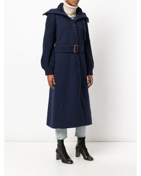 Женское темно-синее пальто от Chloé