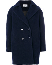 Женское темно-синее пальто от Carven