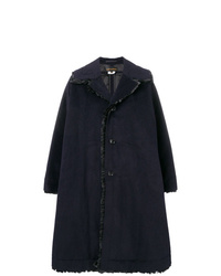 Женское темно-синее пальто от Comme des Garcons