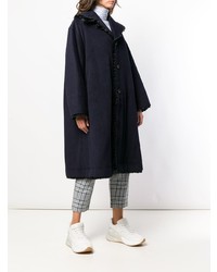 Женское темно-синее пальто от Comme des Garcons