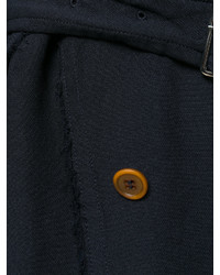 Женское темно-синее пальто от Comme des Garcons