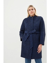 Женское темно-синее пальто от De Marse