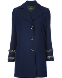 Женское темно-синее пальто от Derek Lam