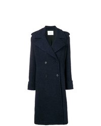 Женское темно-синее пальто от Dondup