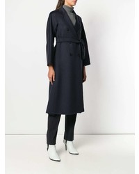 Женское темно-синее пальто от Max Mara