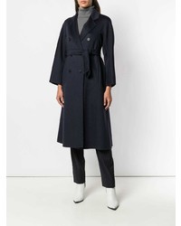 Женское темно-синее пальто от Max Mara