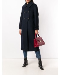 Женское темно-синее пальто от Mackage