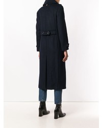 Женское темно-синее пальто от Mackage