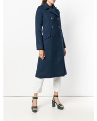 Женское темно-синее пальто от Sonia Rykiel