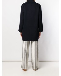 Женское темно-синее пальто от Theory