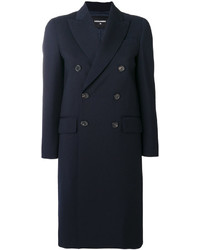 Женское темно-синее пальто от Dsquared2