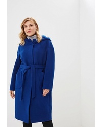 Женское темно-синее пальто от Electrastyle
