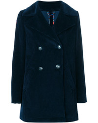 Женское темно-синее пальто от Etro