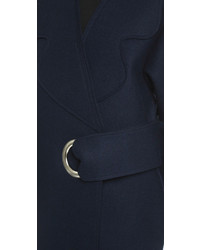 Женское темно-синее пальто от Jacquemus