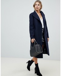 Женское темно-синее пальто от Fashion Union