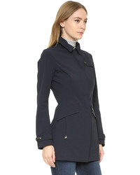 Женское темно-синее пальто от Woolrich