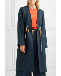 Женское темно-синее пальто от Roksanda