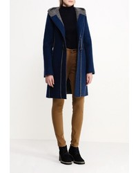 Женское темно-синее пальто от Fontana 2.0