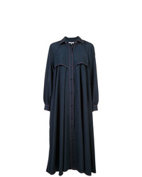 Женское темно-синее пальто от Ganni