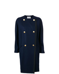 Женское темно-синее пальто от Gianfranco Ferre Vintage