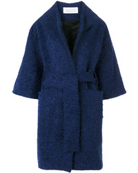 Женское темно-синее пальто от Gianluca Capannolo
