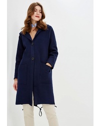 Женское темно-синее пальто от Grand Madam