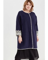 Женское темно-синее пальто от Grand Madam