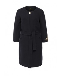 Женское темно-синее пальто от Grand Style